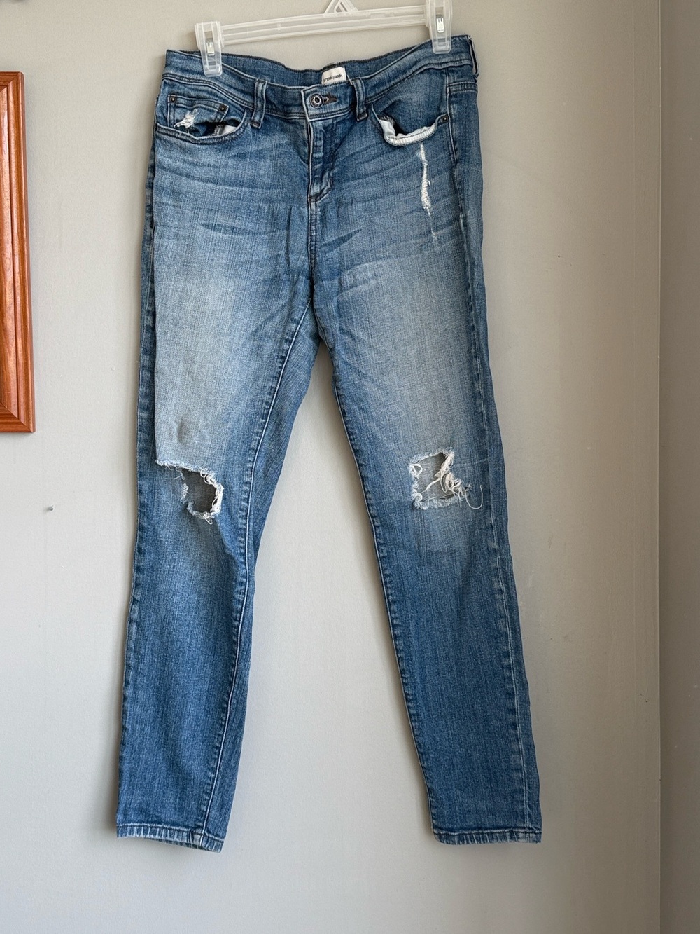 sneak peek Light Blue Ripped Distressed Jeans (size 11/29)
